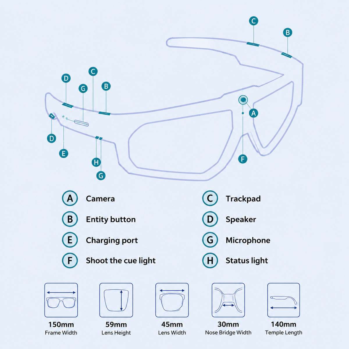 RavynView - AI Smart Camera Glasses